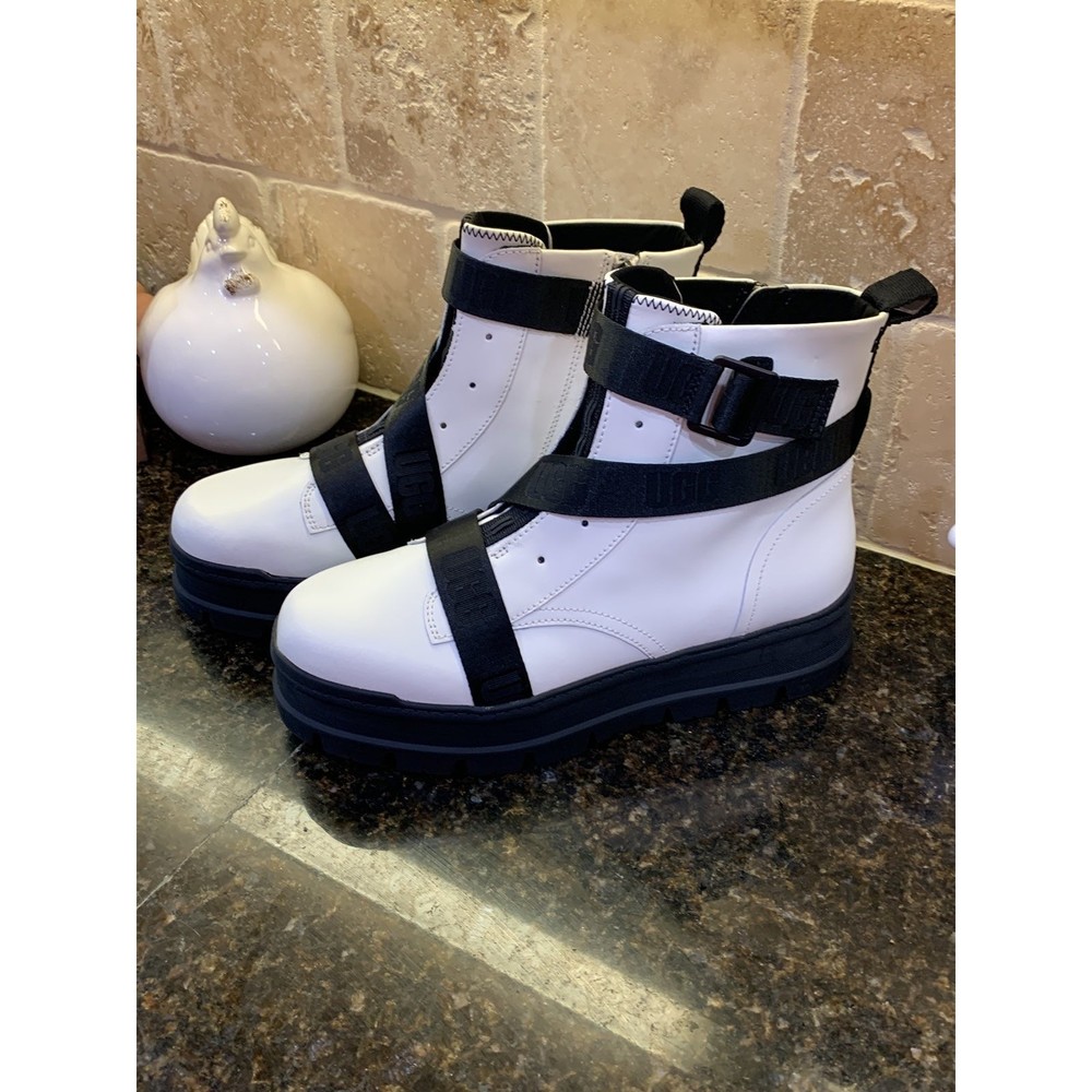 Ugg Sid Waterproof Leather Platform Combat Boots … - image 2